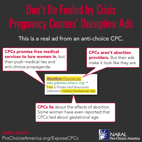 Be Careful When it Comes to Lying Crisis Pregnancy Centers....